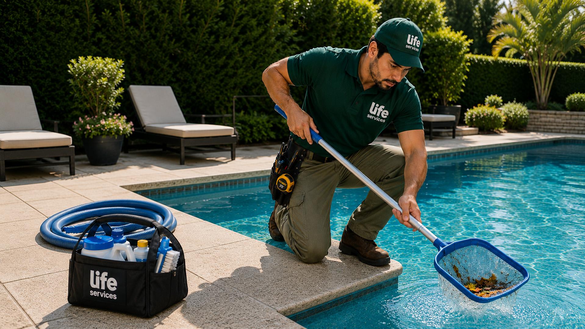 Professional Pool Care & Maintenance hero background